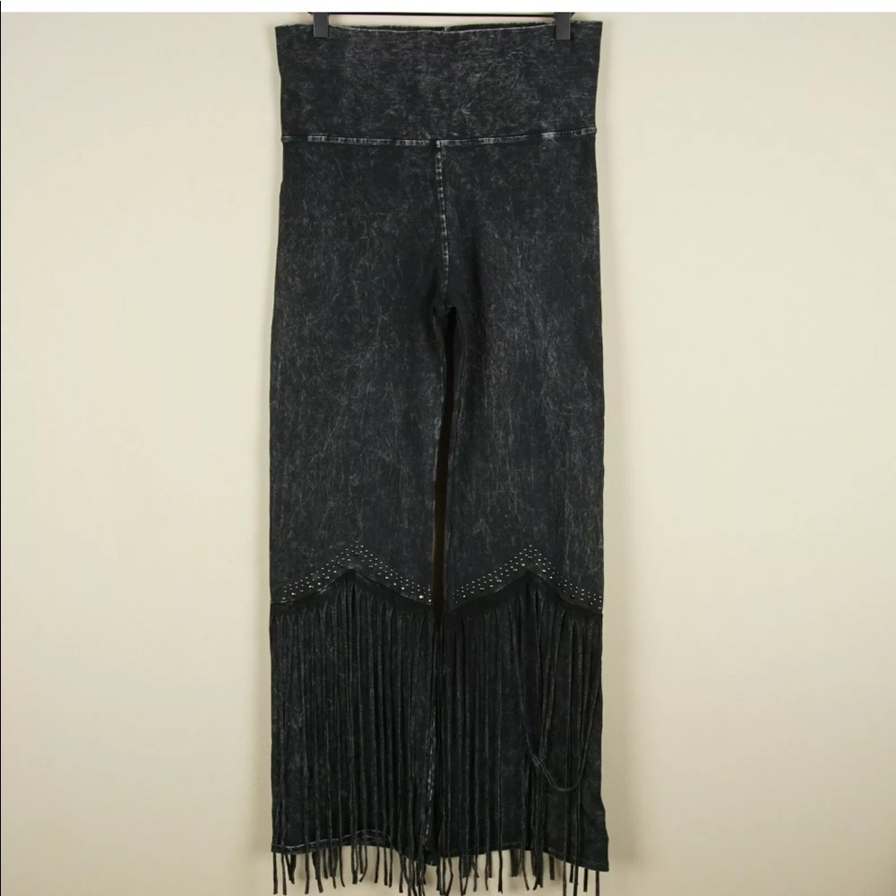 T Party Studded Fringe Western Yoga Pants L